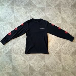 Empyre Surplus Co. Rose Printed Black Longsleeve         Size: S
